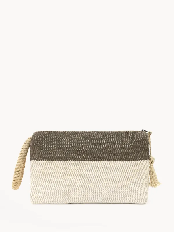 Block A Clutch - Brown sold by Ocelot Market