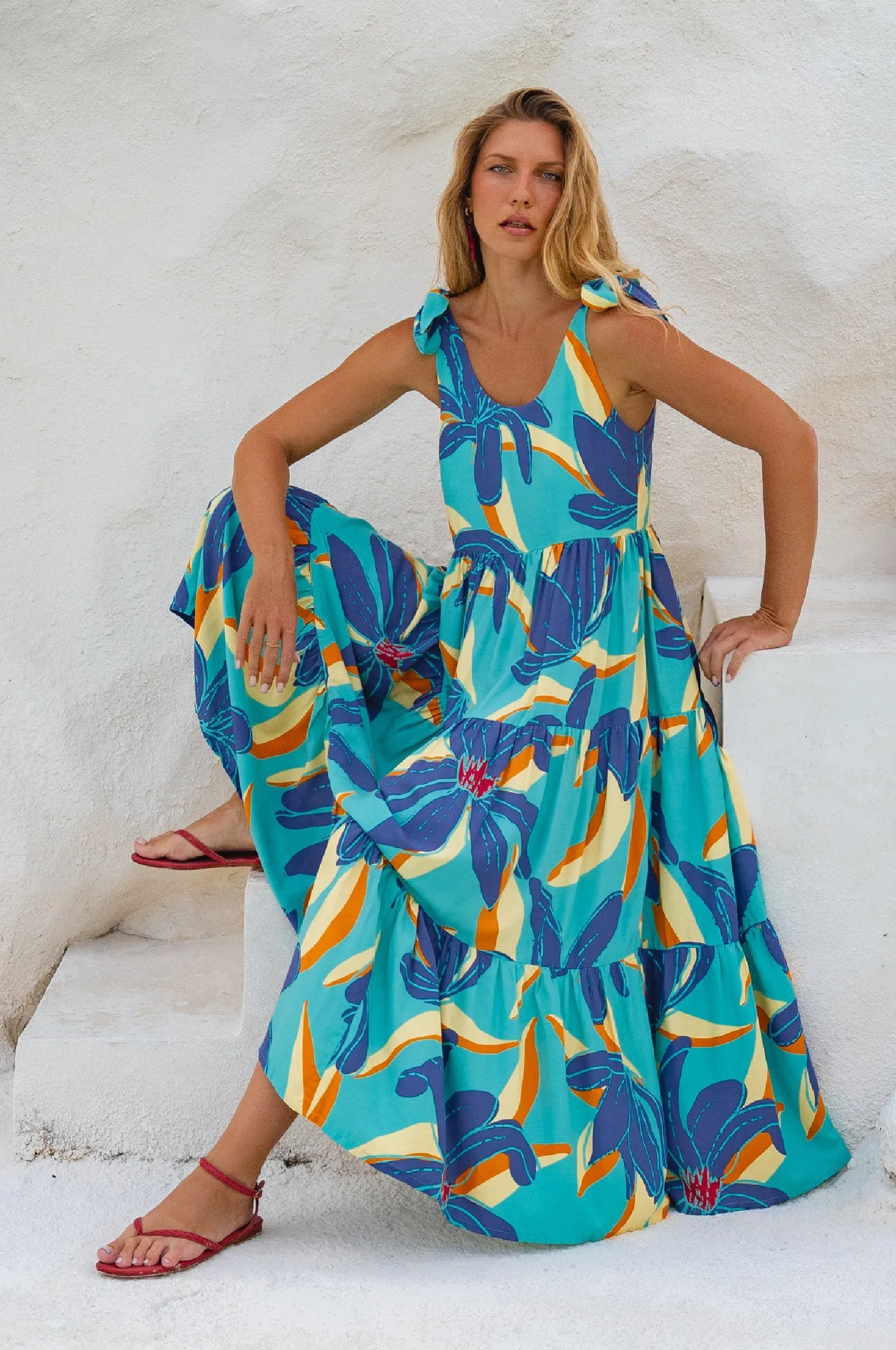 Fiesta Summer Maxi Dress sold by Ocelot Market