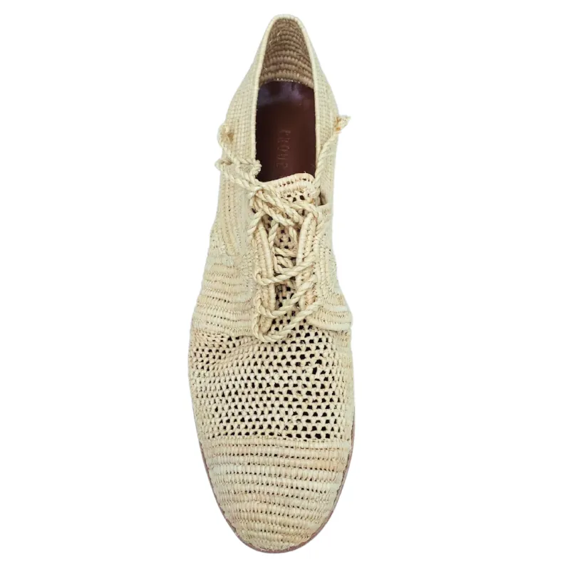 Women's Raffia Oxford Open Weave (Natural) sold by Ocelot Market