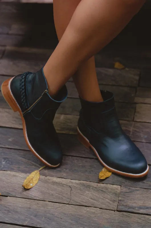 Alexa Ankle Leather Boots sold by Ocelot Market