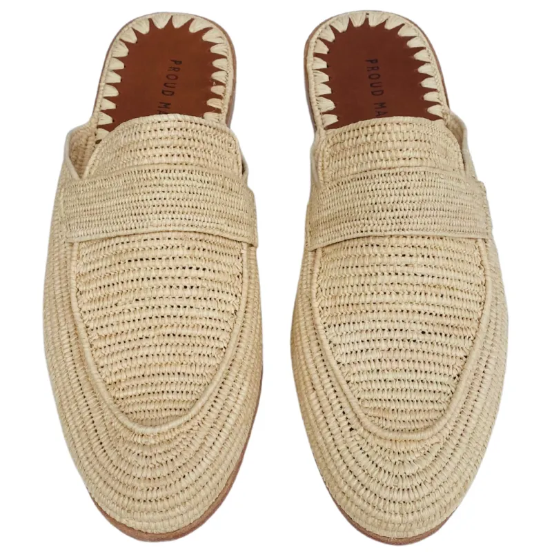 Men's Raffia Mule (Natural) sold by Ocelot Market