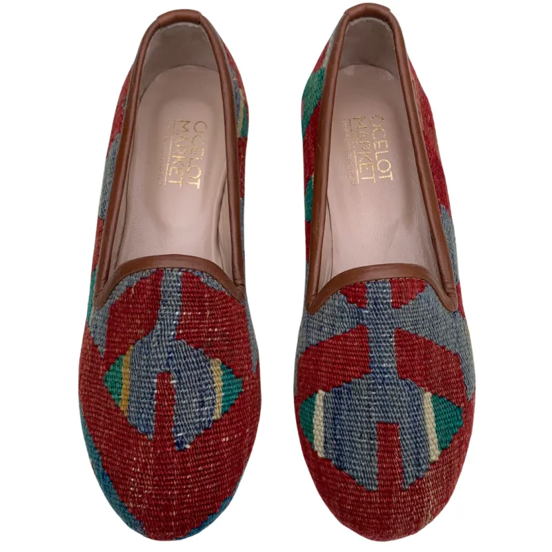 Women's Turkish Kilim Loafers 7US/38 EU made by Ocelot Market