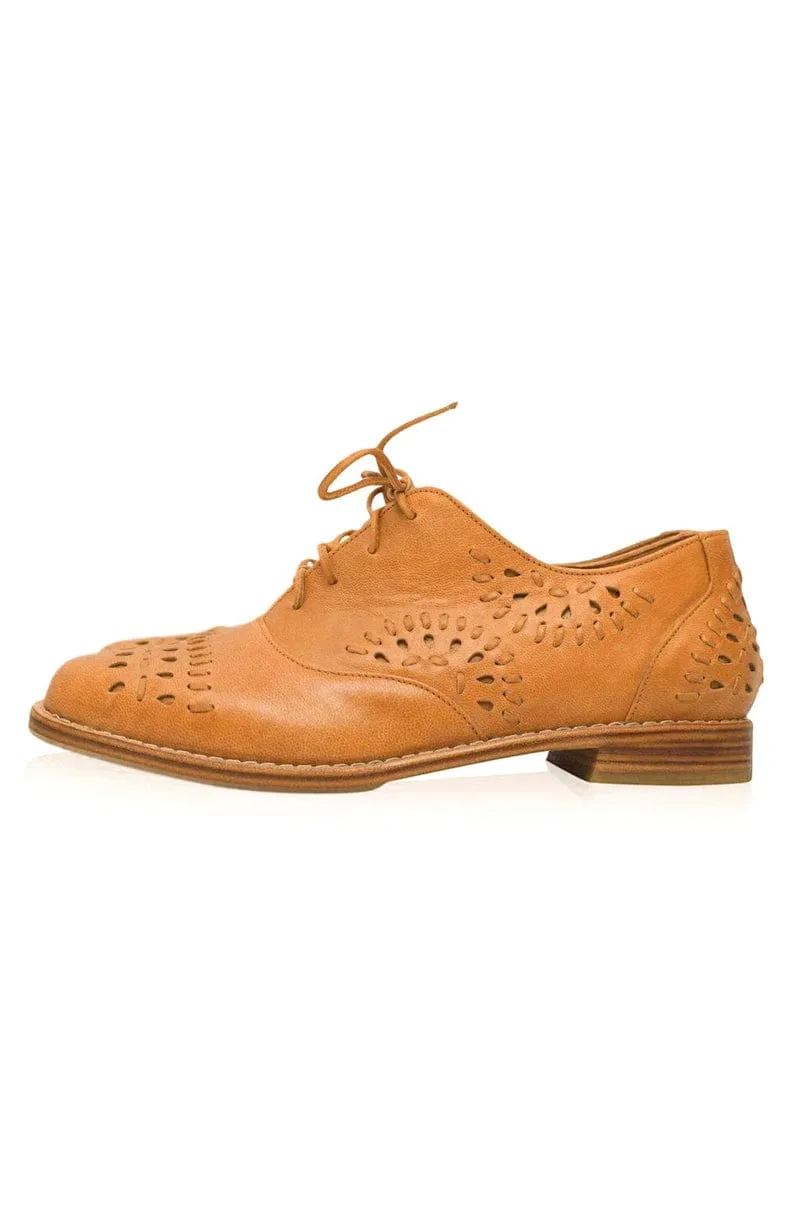 Heartbreak Leather Oxfords in Vintage Brown sold by Ocelot Market product image thumbnail 5