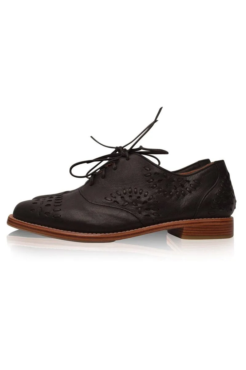 Heartbreak Leather Oxfords in Vintage Brown sold by Ocelot Market product image thumbnail 4