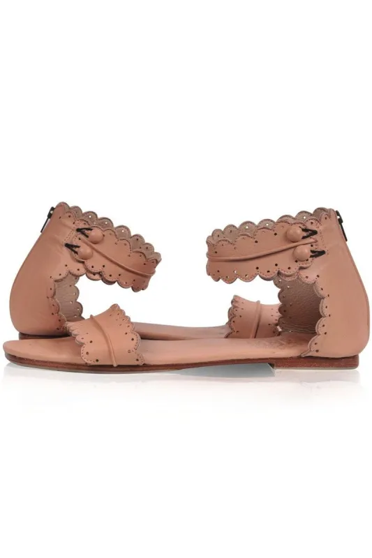 Midsummer Sandals in Nude sold by Ocelot Market