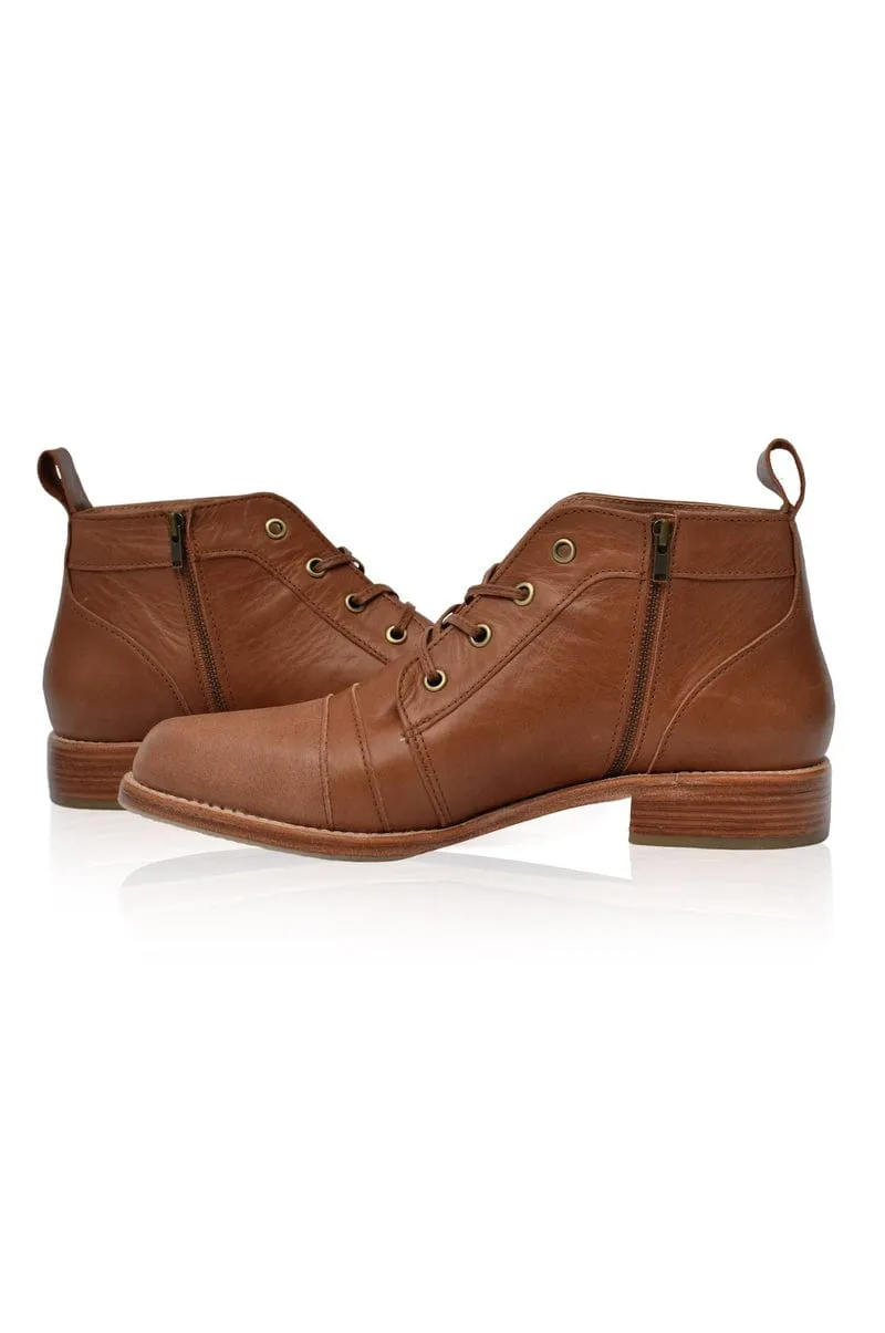 Passage Lace Up Boots in Vintage Camel sold by Ocelot Market product image thumbnail 4