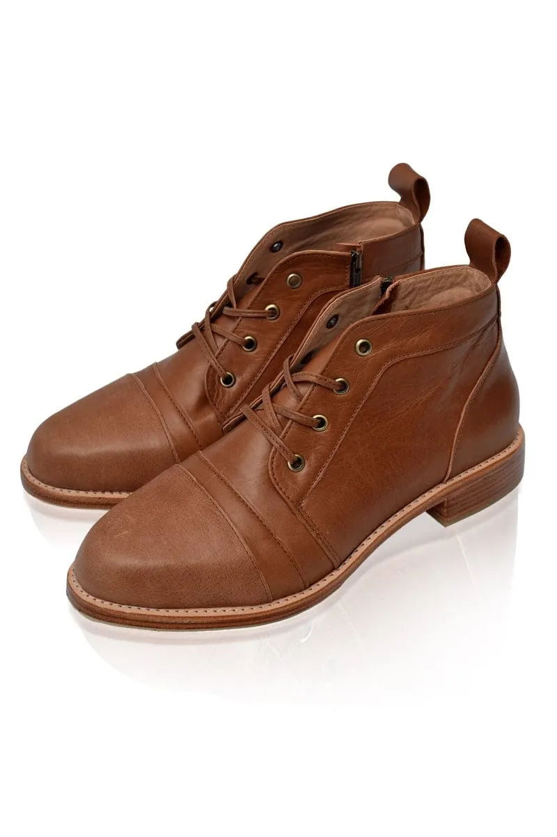 Passage Lace Up Boots in Vintage Camel sold by Ocelot Market product image thumbnail 2