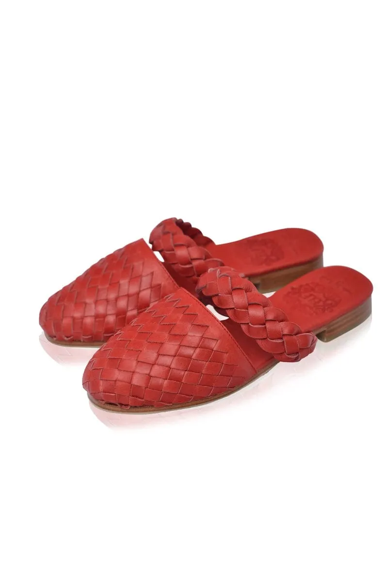 Sea Escape Slide Sandals in Vintage Red sold by Ocelot Market product image thumbnail 4