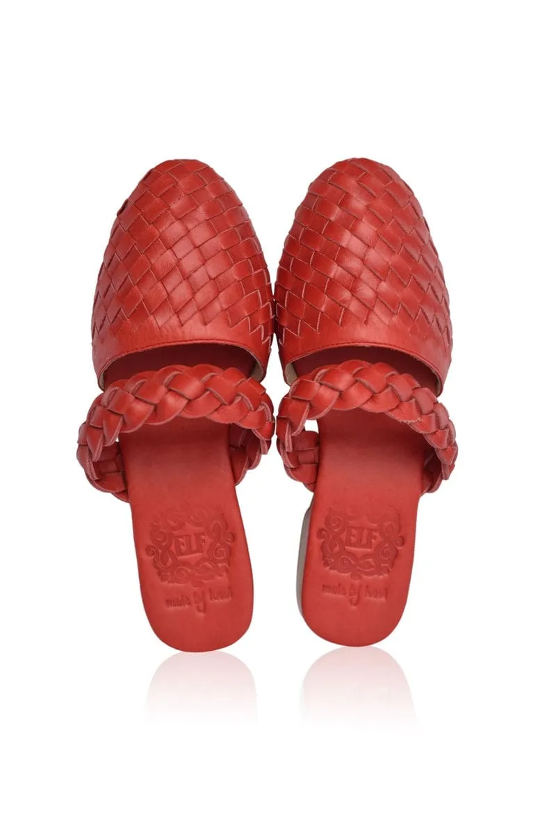 Sea Escape Slide Sandals in Vintage Red sold by Ocelot Market product image thumbnail 2