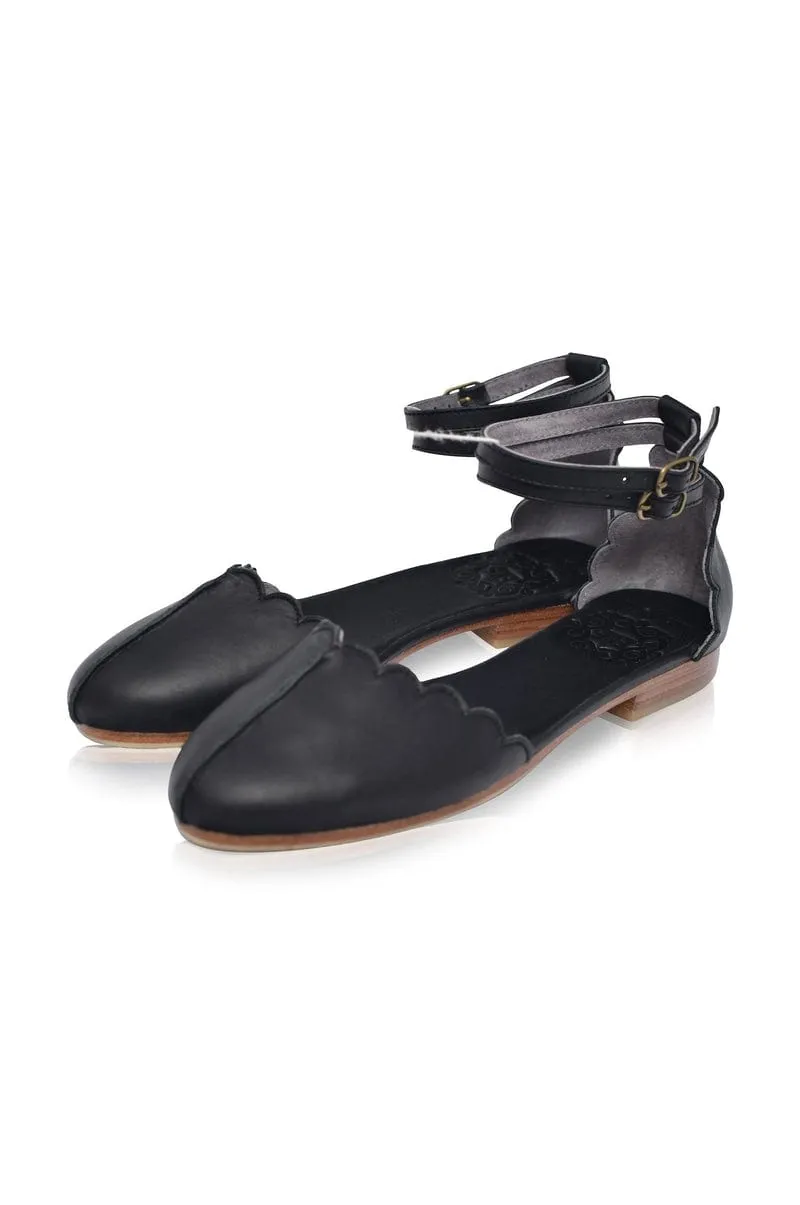 Venus Leather Flats in Black sold by Ocelot Market product image thumbnail 3