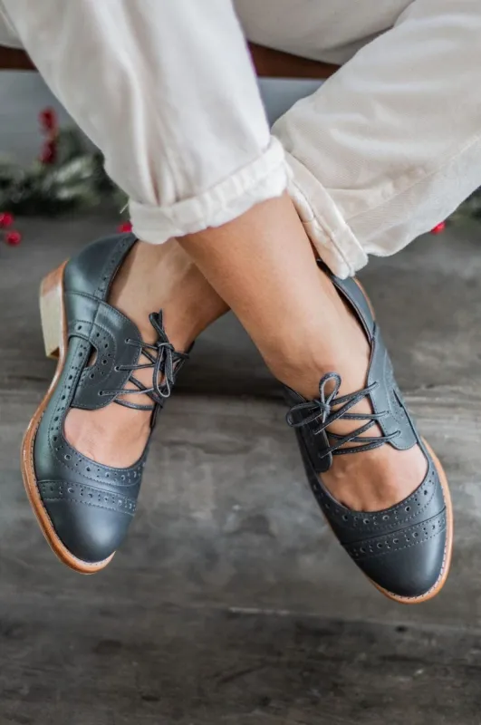 Scandinavia Leather Oxfords in Grey sold by Ocelot Market