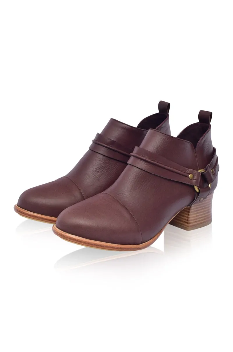 Dasha Low Ankle Booties in Dark Brown sold by Ocelot Market product image thumbnail 5