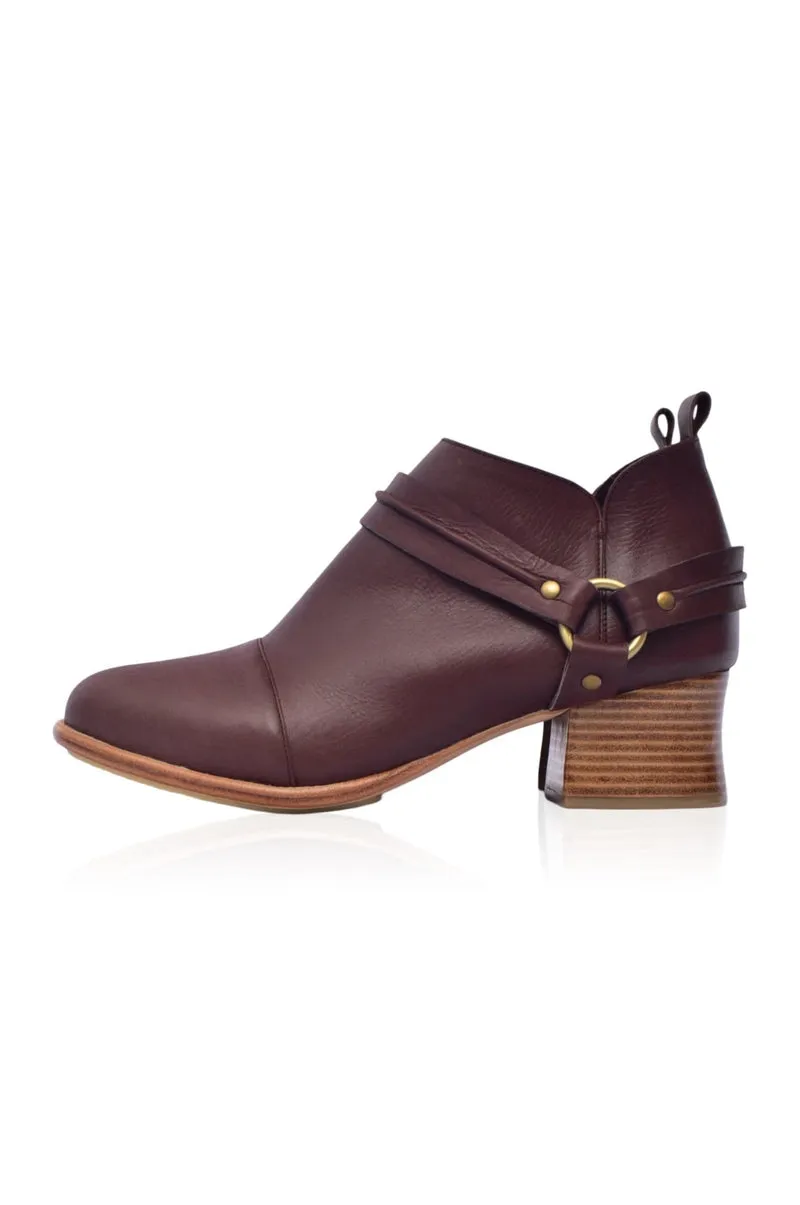 Dasha Low Ankle Booties in Dark Brown sold by Ocelot Market product image thumbnail 2