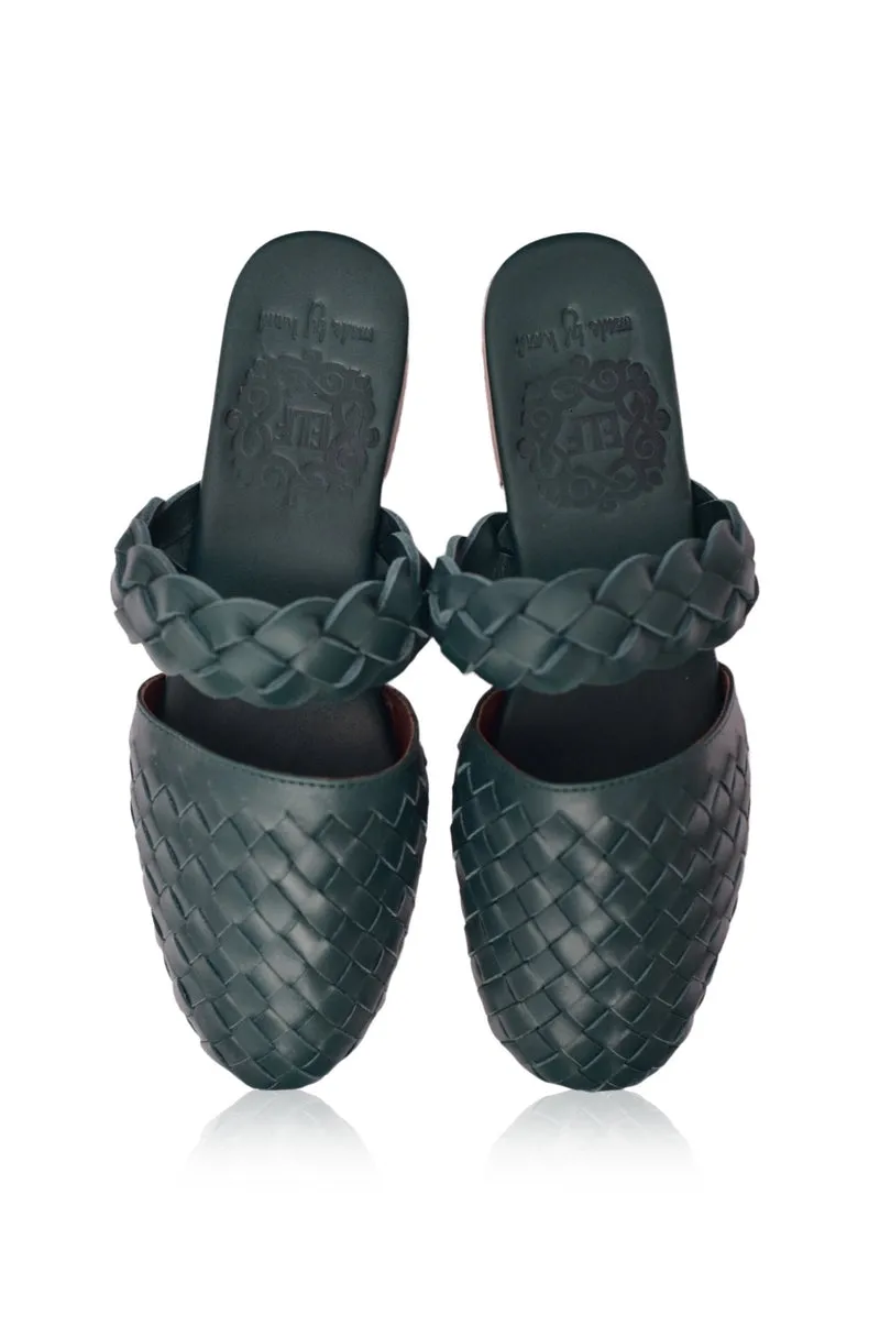 Sea Escape Slide Sandals in Emerald sold by Ocelot Market product image thumbnail 3