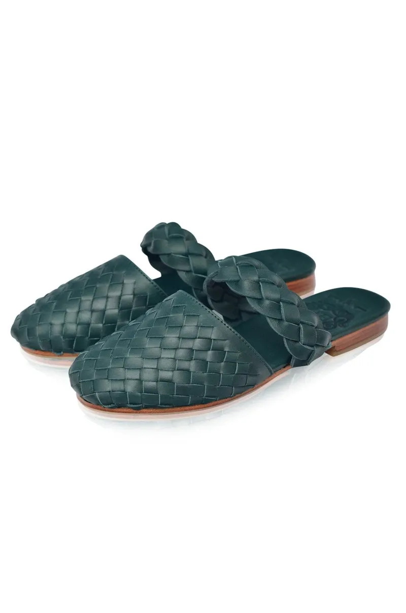 Sea Escape Slide Sandals in Emerald sold by Ocelot Market product image thumbnail 2