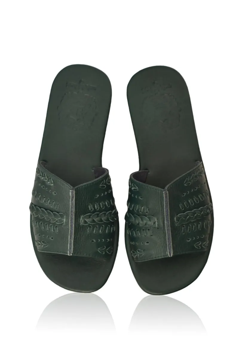 Dolce Vita Slide Shoes in Emerald sold by Ocelot Market product image thumbnail 2