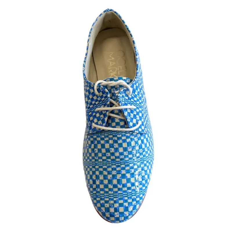 Blue & White Checkered Brogue made by Ocelot Market