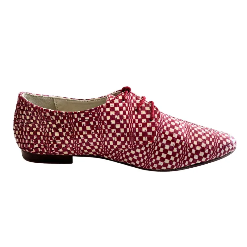 Red & White Checkered Brogue sold by Ocelot Market