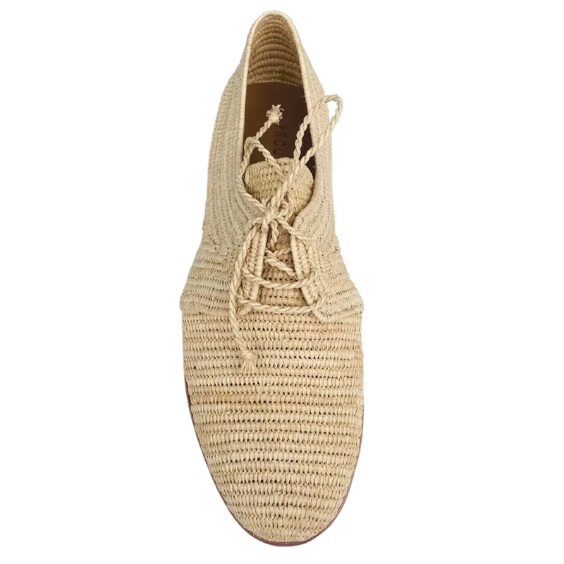 Women's Raffia Oxford (Natural) made by Ocelot Market