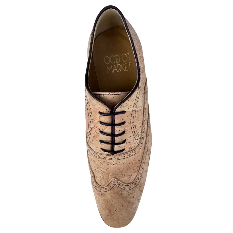 Men's Natural Cork Brogue sold by Ocelot Market