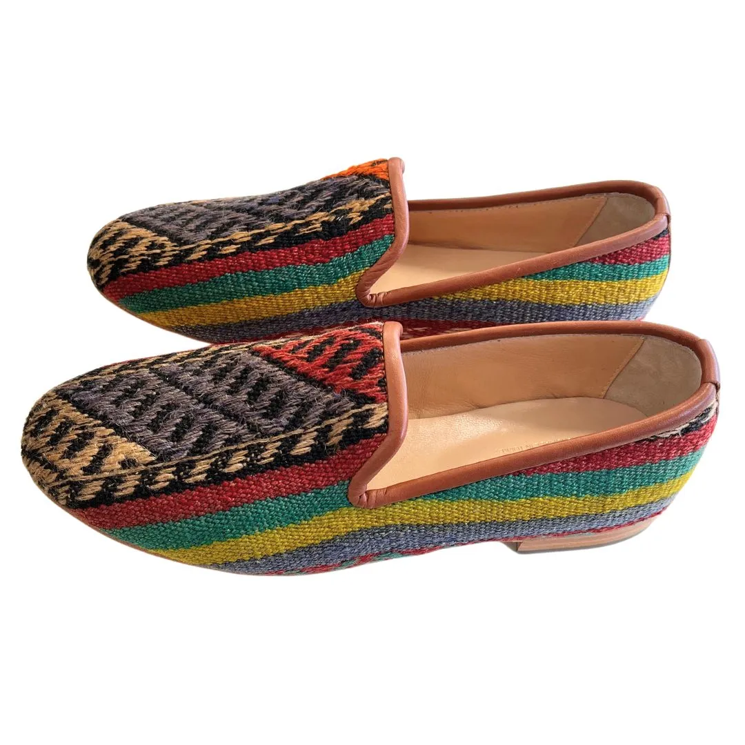 Men's Turkish Kilim Loafers | Multicolor Pattern 12 US/45 EU sold by Ocelot Market product image thumbnail 3