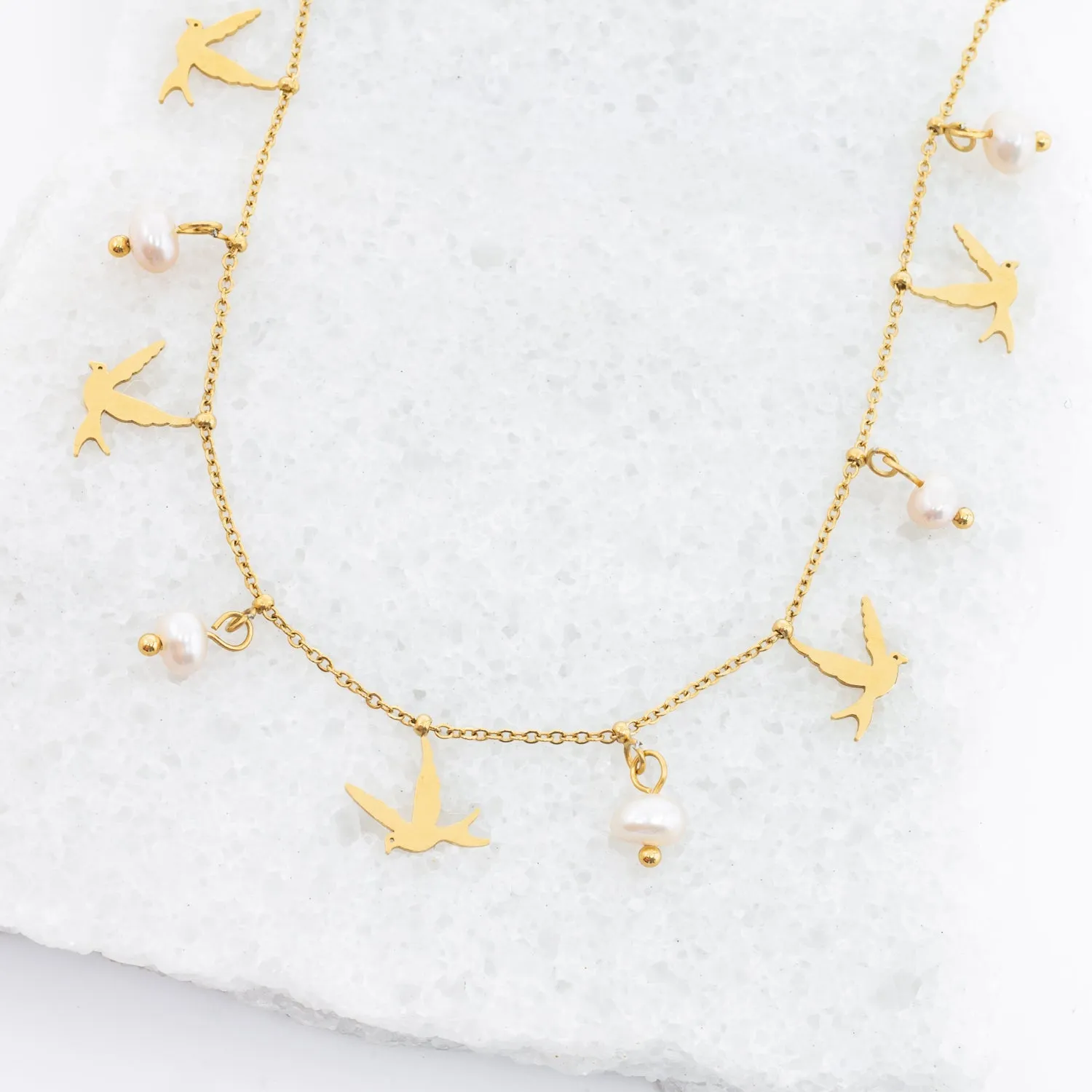 Wings of Hope Pearl Necklace sold by Ocelot Market