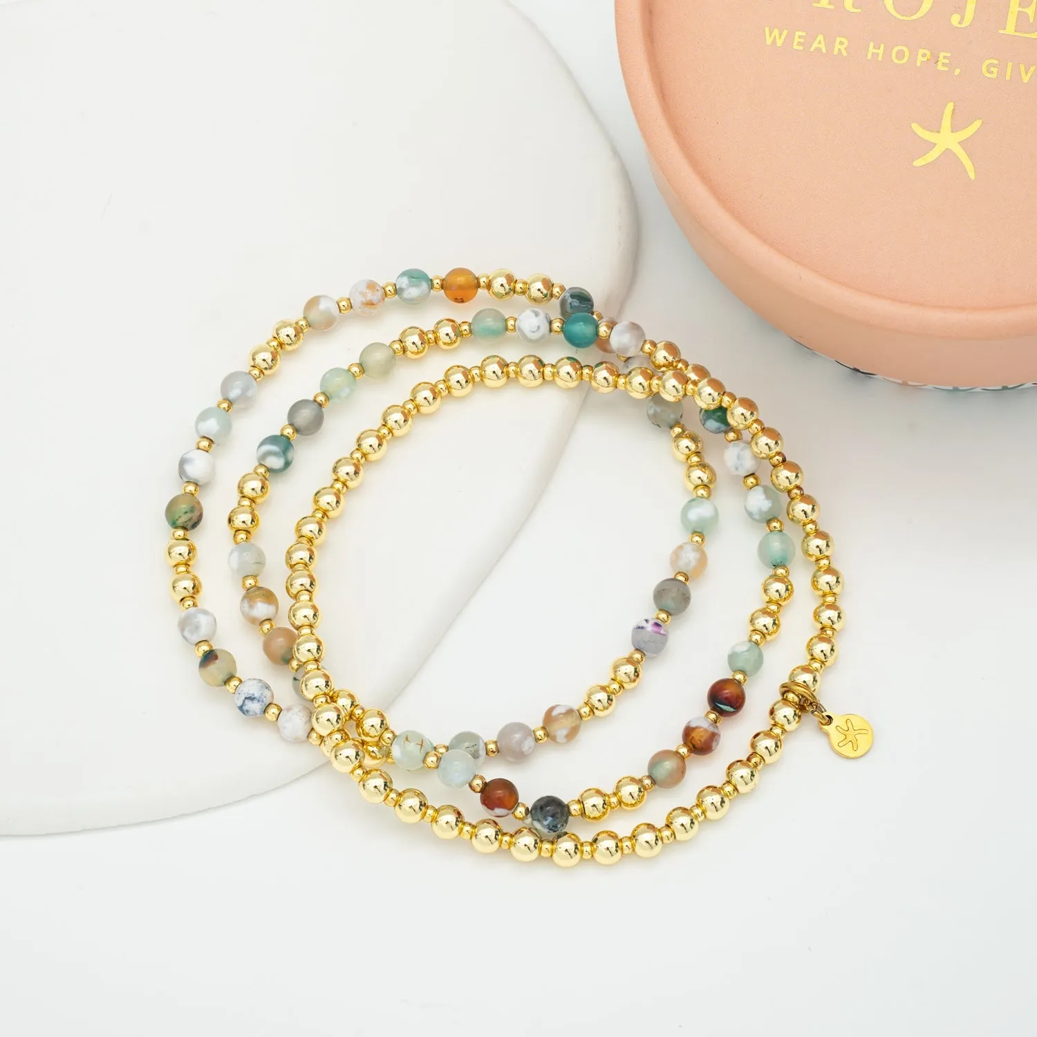 Light We Carry Bracelet Set in Agate sold by Ocelot Market product image thumbnail 3