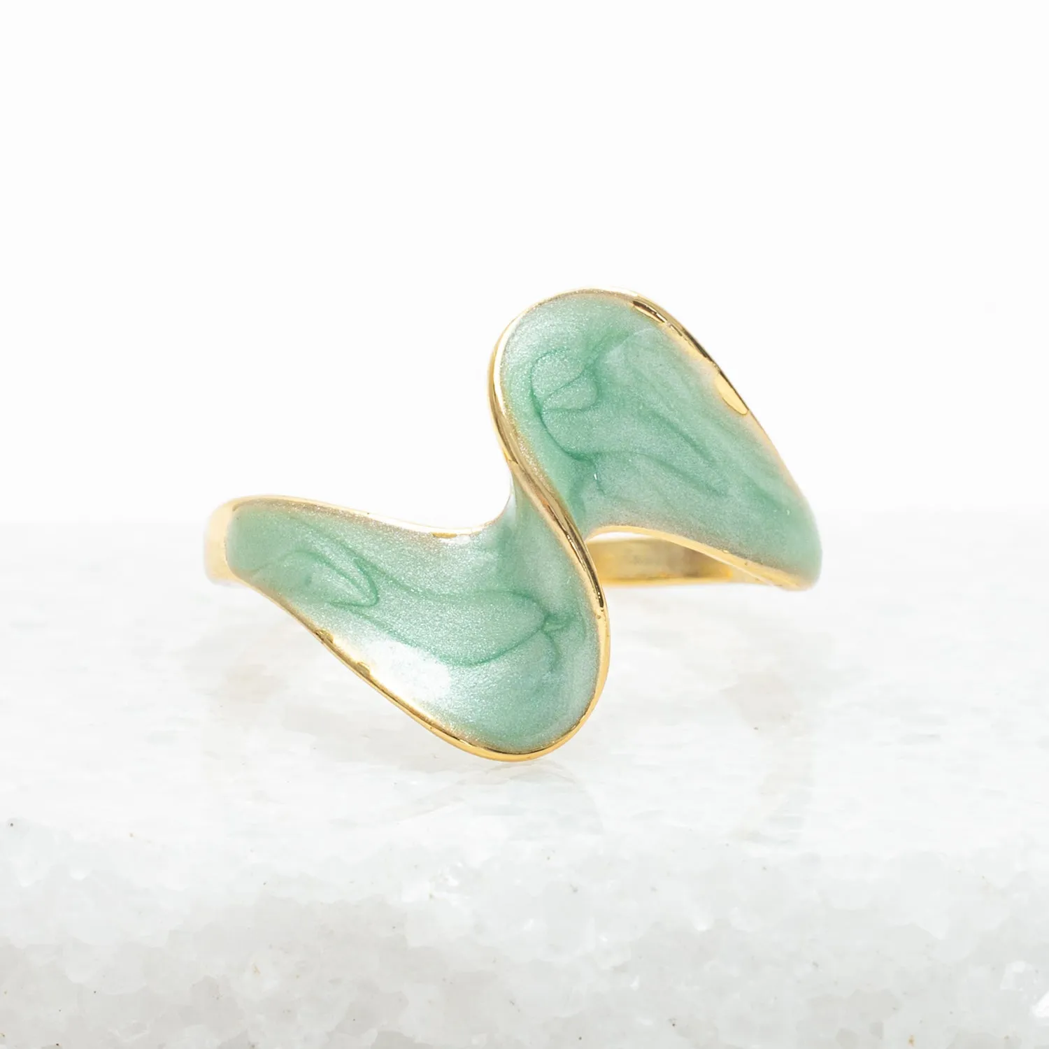 Ribbon of Light Ring in Mint sold by Ocelot Market