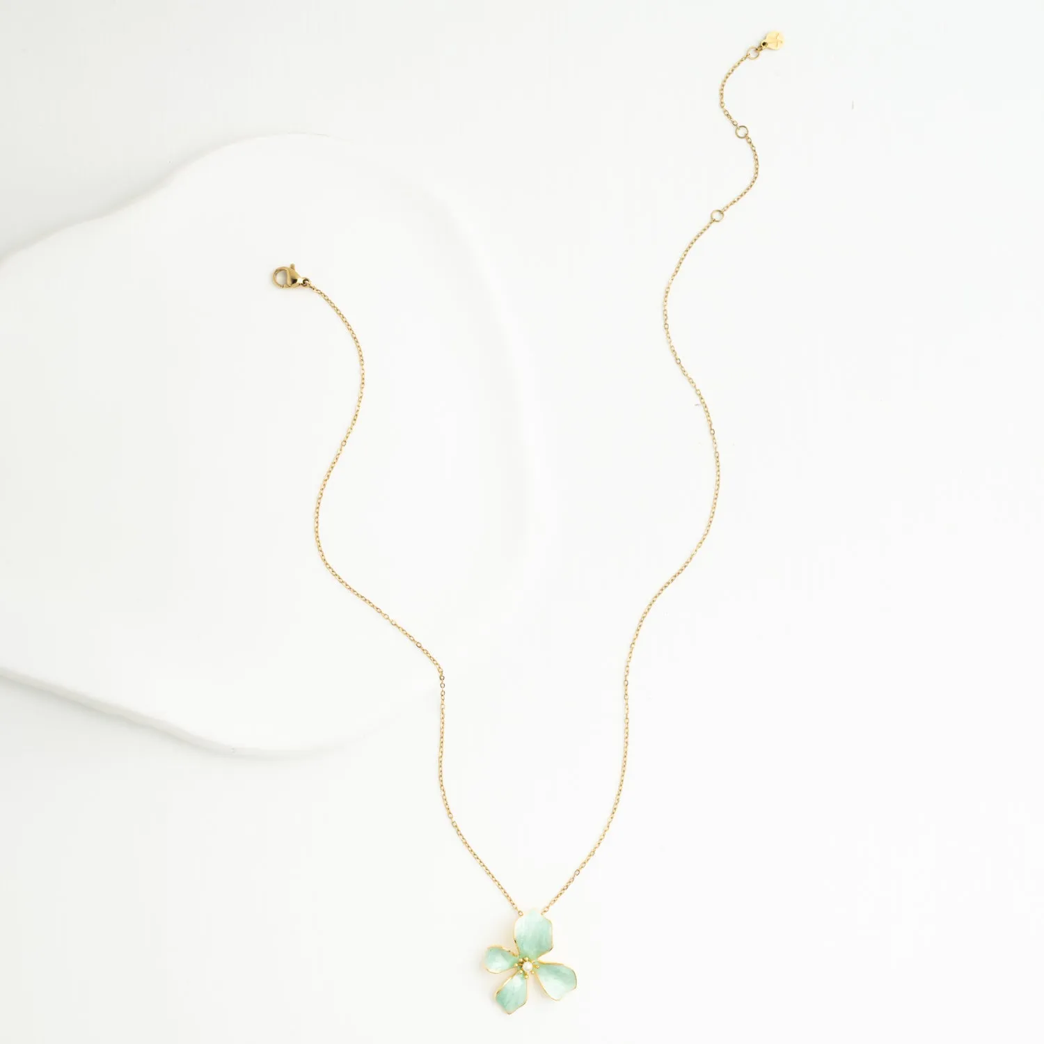Hope in Bloom Necklace in Mint sold by Ocelot Market product image thumbnail 4