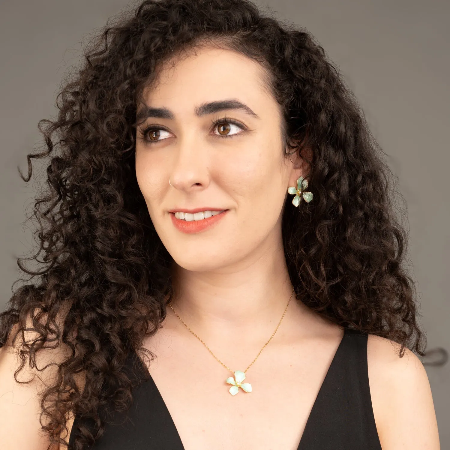 Hope in Bloom Necklace in Mint sold by Ocelot Market product image thumbnail 2