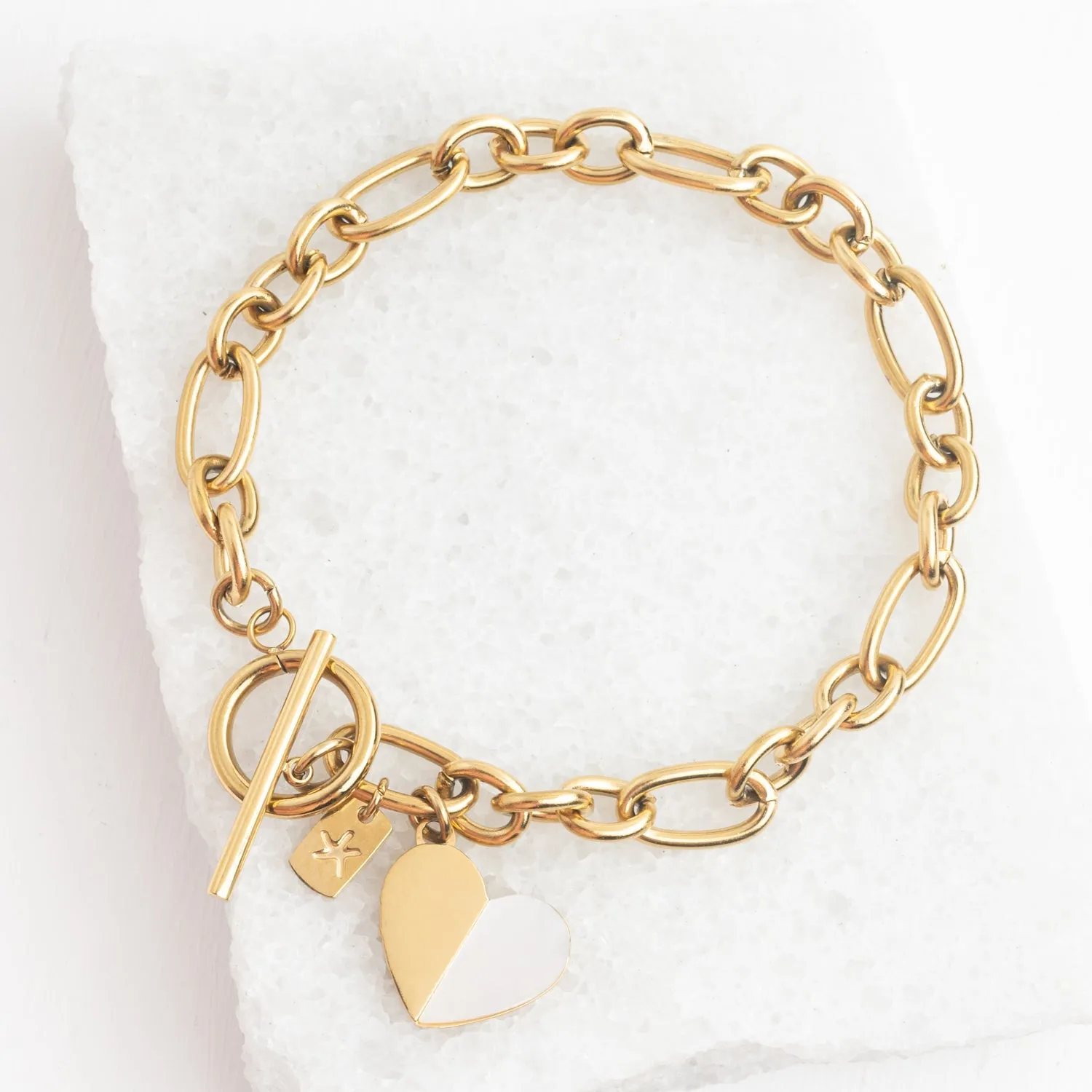 Give Hope Bracelet in Gold sold by Ocelot Market