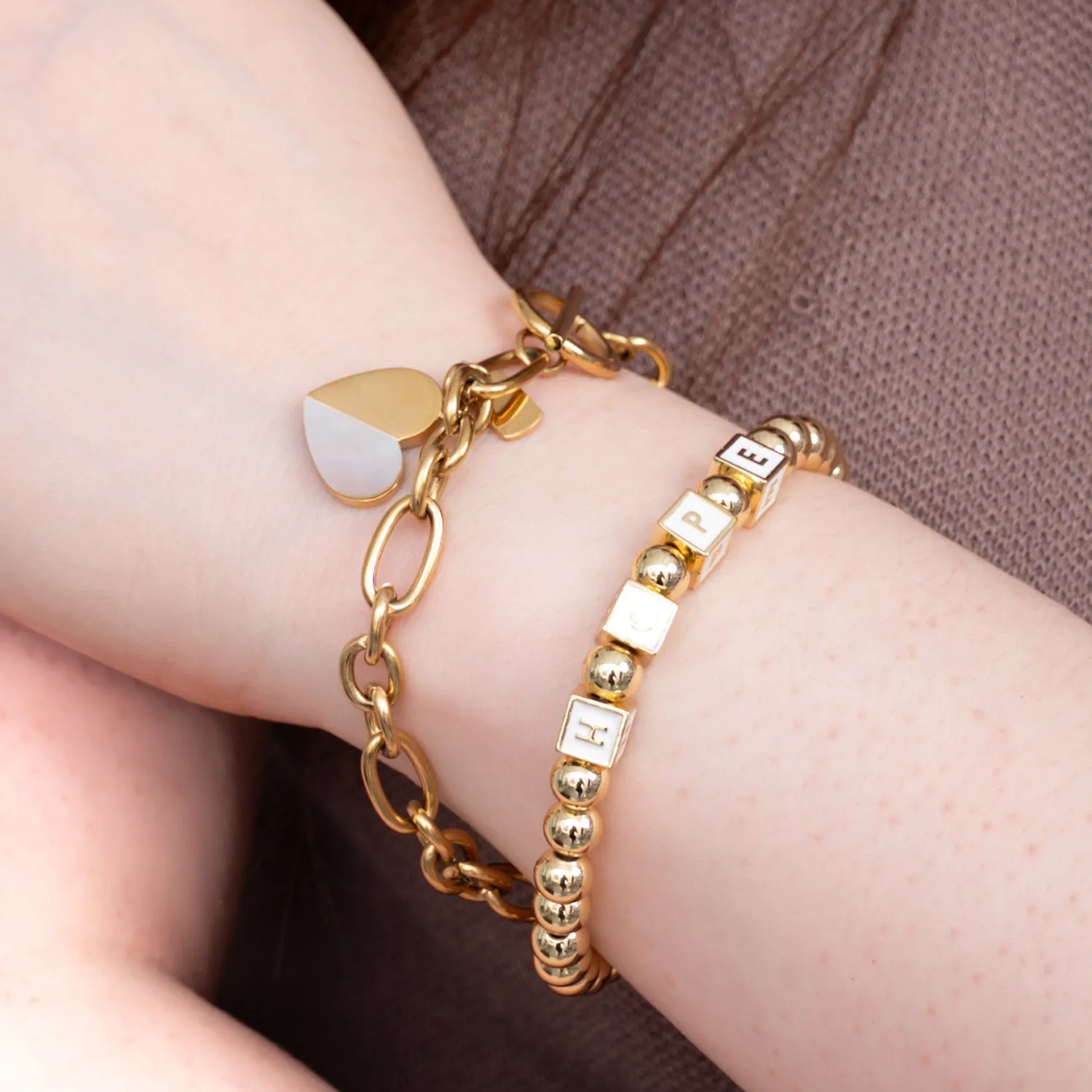 Give Hope Bracelet in Gold sold by Ocelot Market product image thumbnail 2