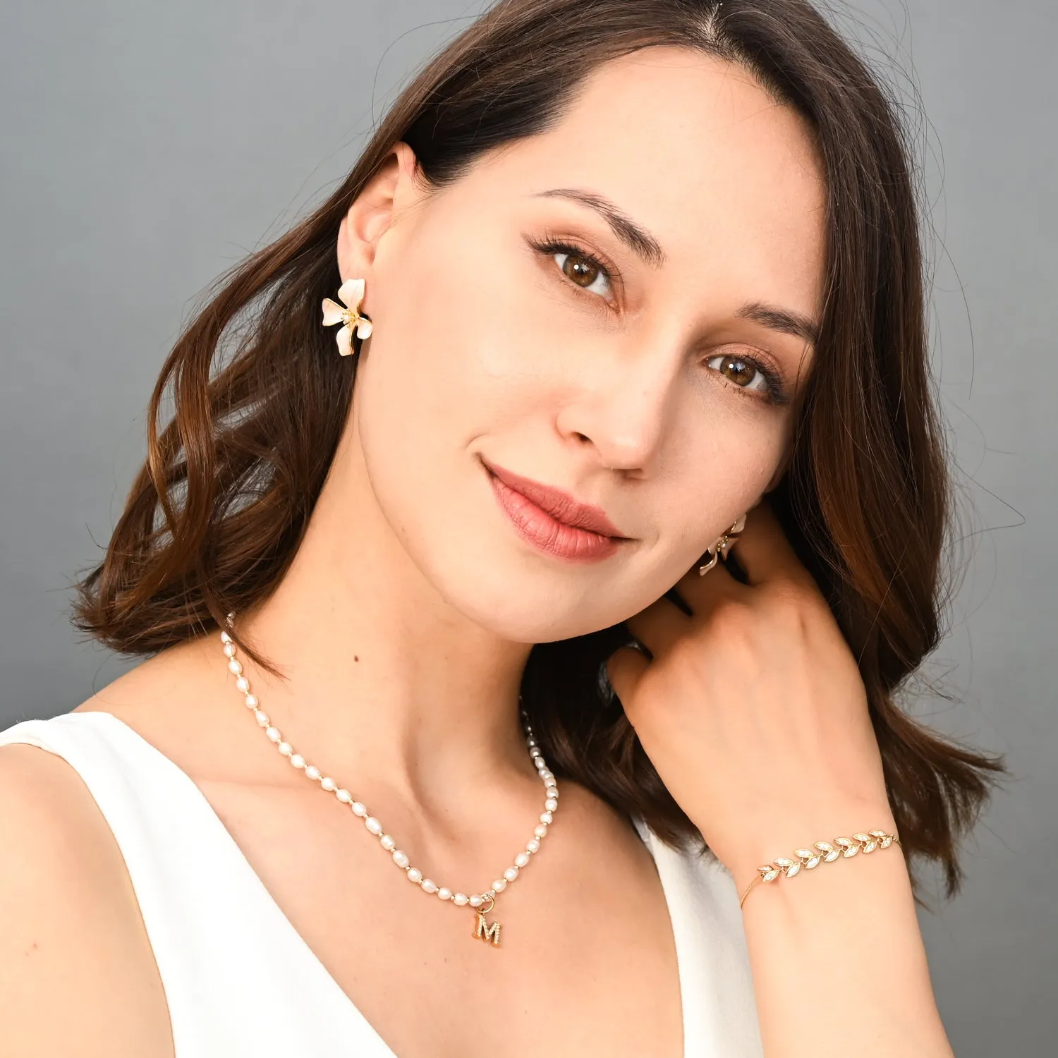 Crystal Vine Zircon and Gold Bracelet sold by Ocelot Market product image thumbnail 4
