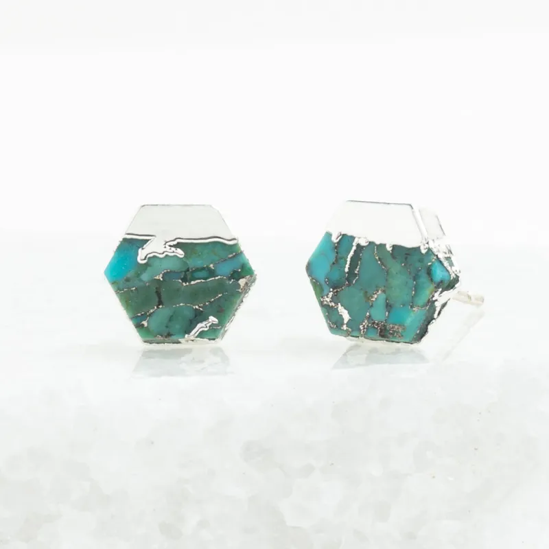 Oasis Studs in Silver made by Starfish Project