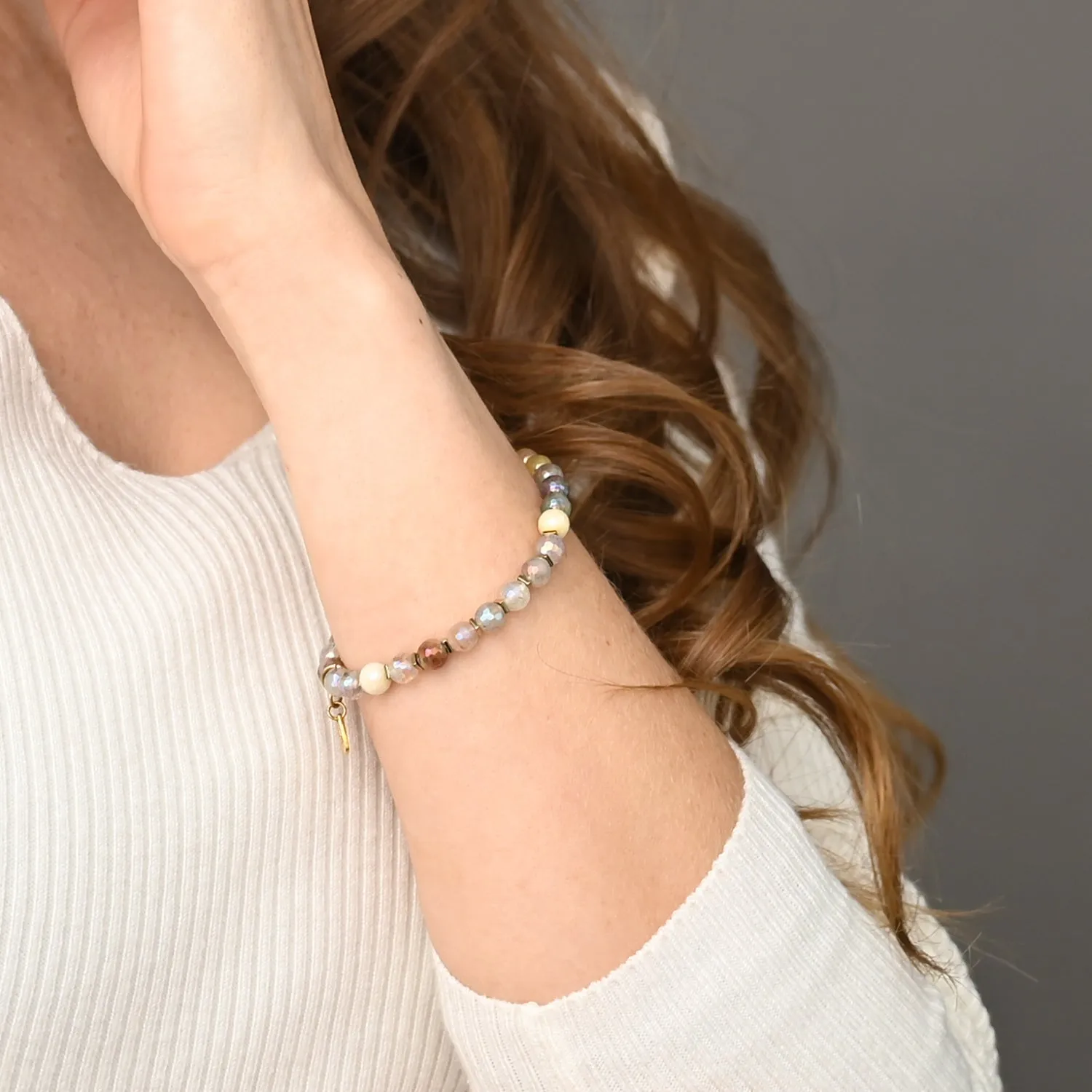YuYu Gemstone Beaded Bracelet sold by Ocelot Market product image thumbnail 2