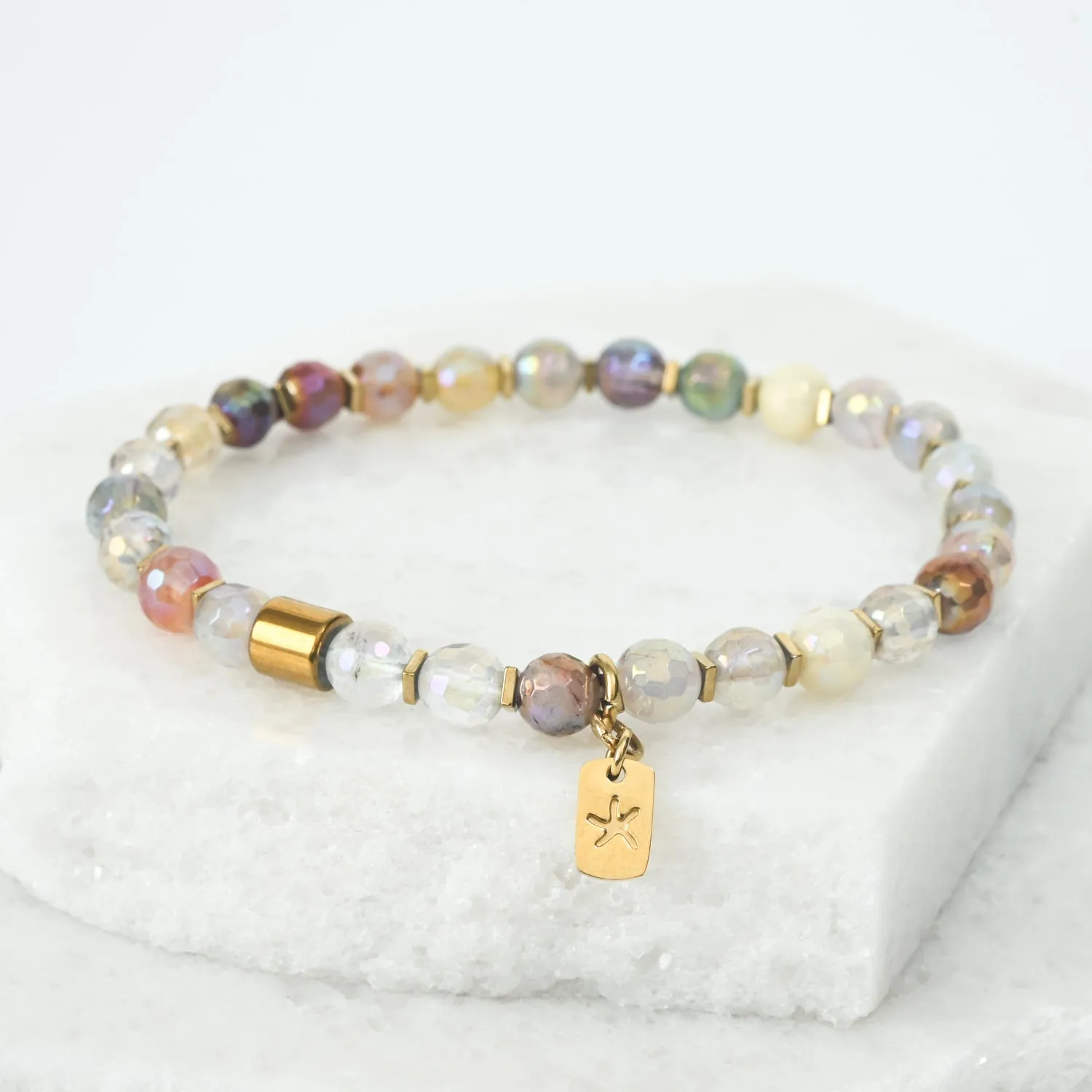 YuYu Gemstone Beaded Bracelet sold by Ocelot Market