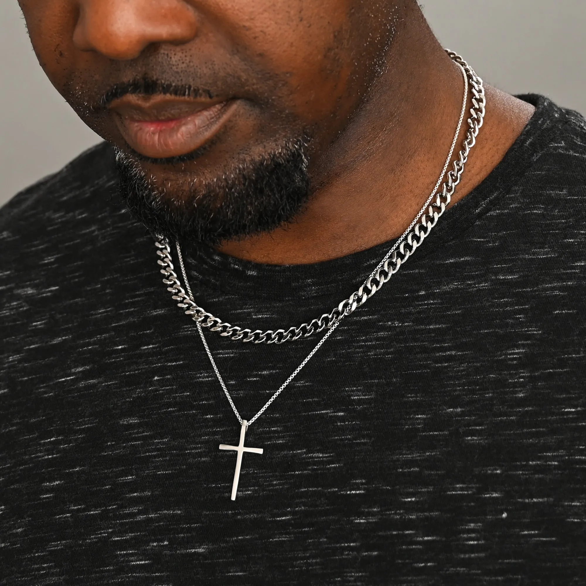 The Classic Cross Necklace in Sterling Silver sold by Ocelot Market product image thumbnail 2