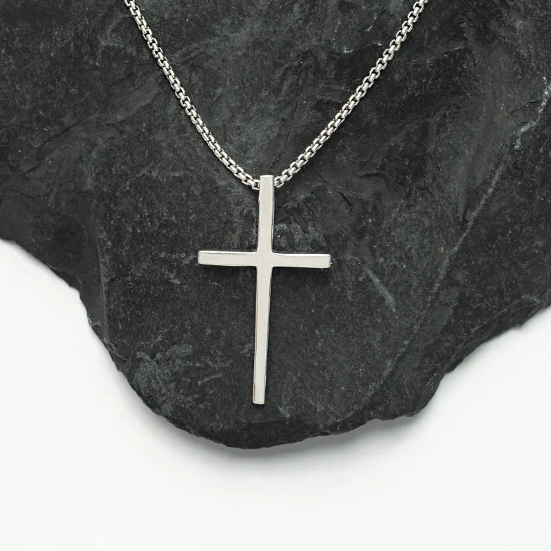 The Classic Cross Necklace in Sterling Silver made by Starfish Project