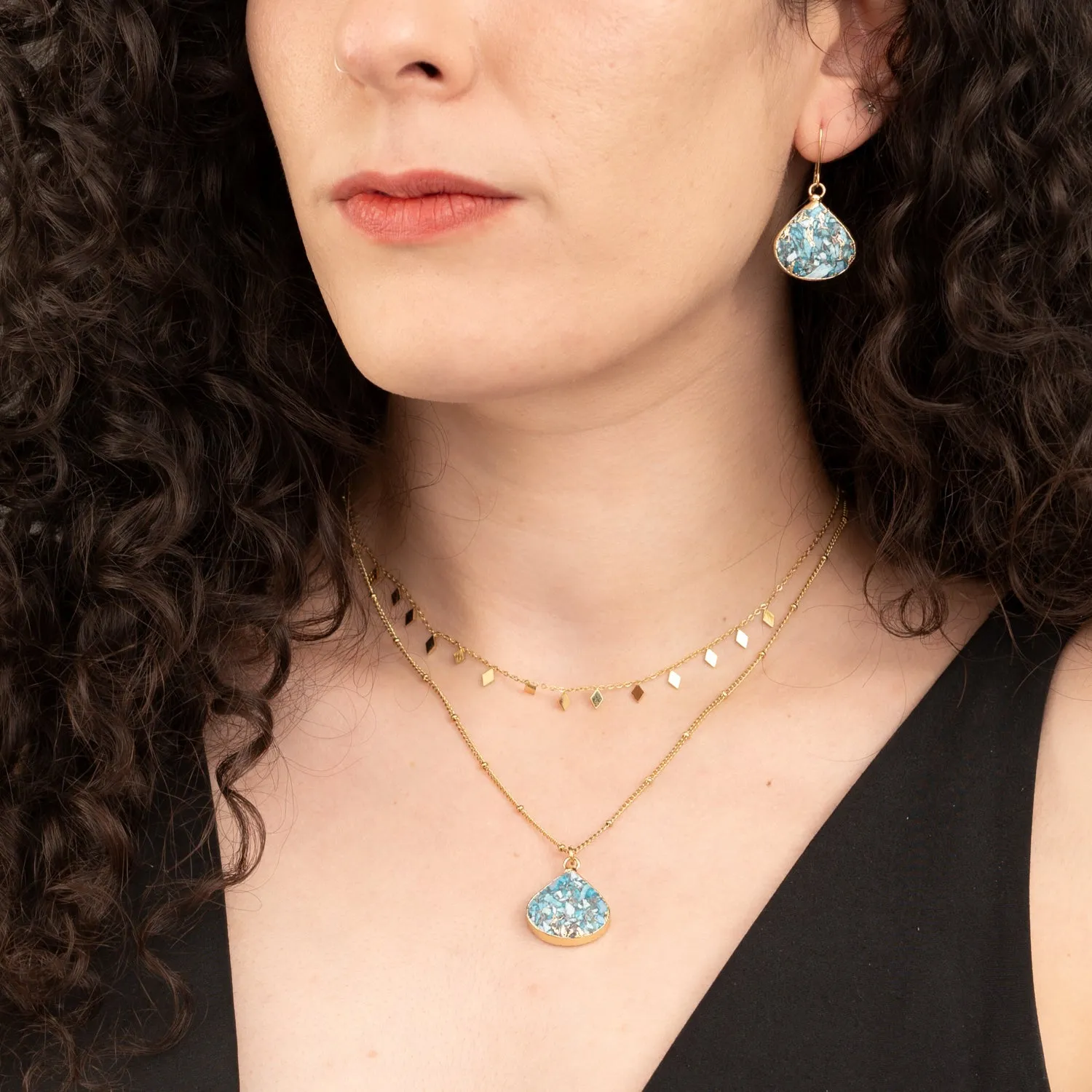 Emperor Stone Blossom Necklace sold by Ocelot Market product image thumbnail 2