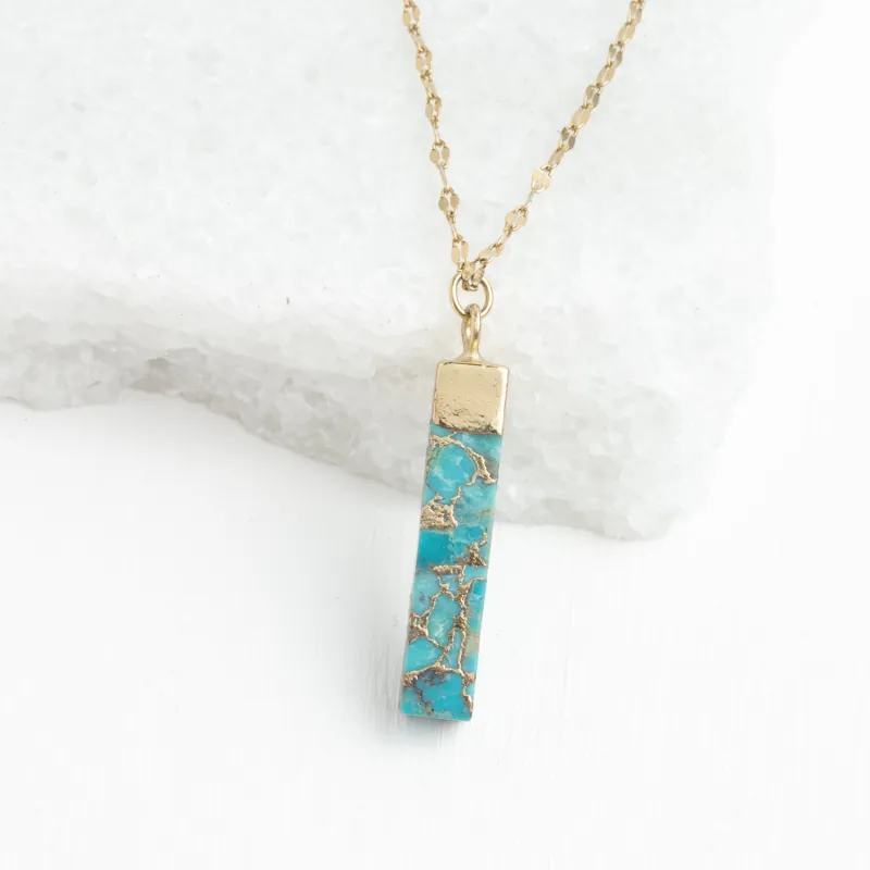 Brayden Turquoise Pendant Necklace made by Starfish Project