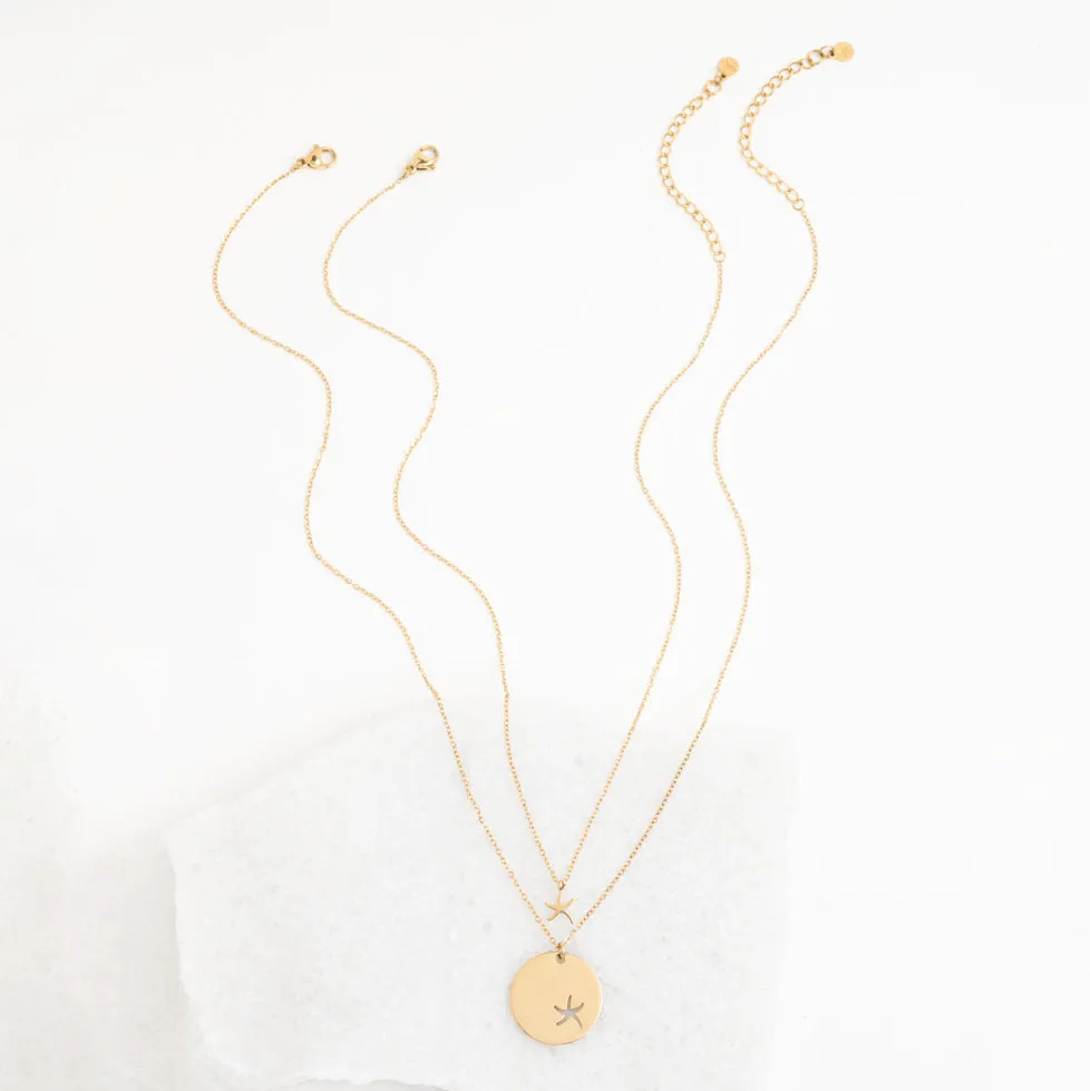 Community Gold Starfish Necklace Set sold by Ocelot Market product image thumbnail 4