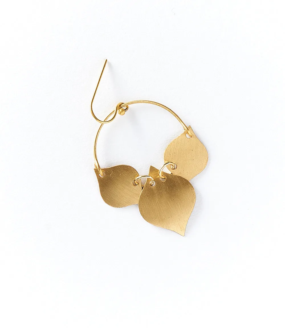 Chameli Leaf Drop Earrings sold by Ocelot Market product image thumbnail 2