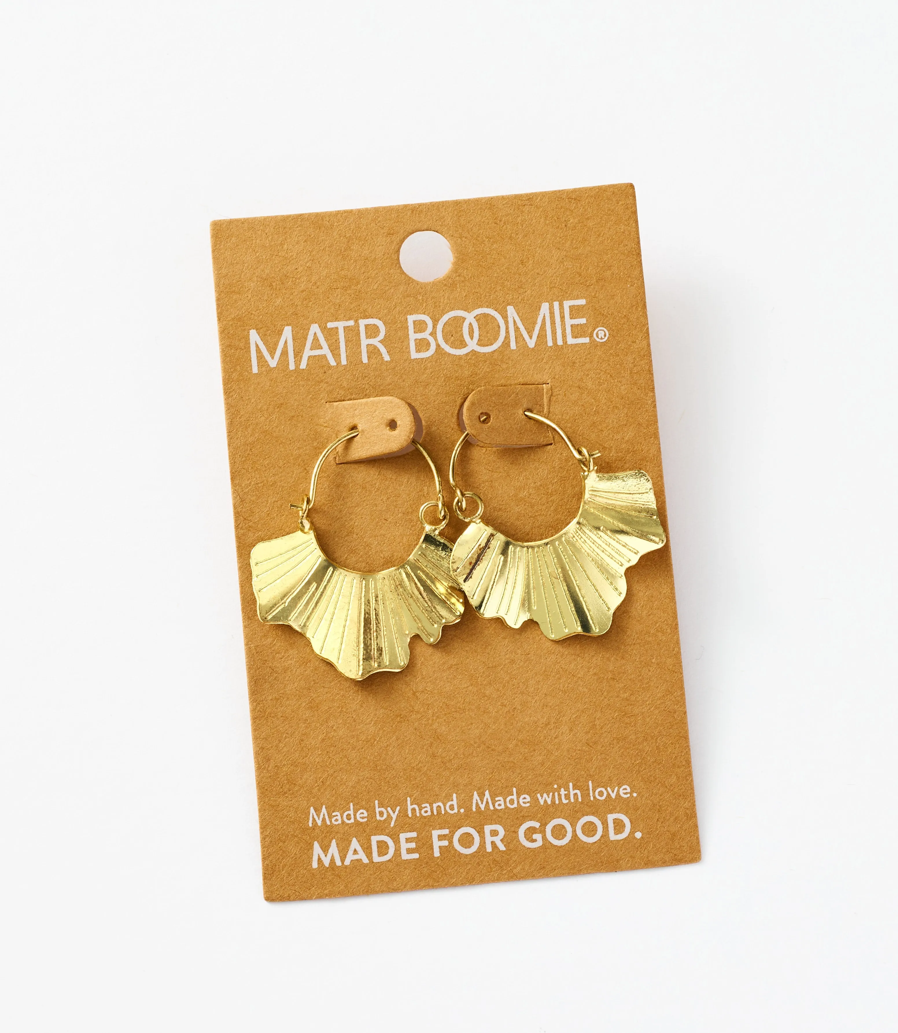 Sayuri Ginkgo Leaf Hoop Earring sold by Ocelot Market product image thumbnail 3