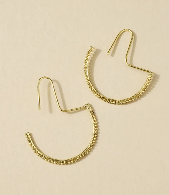 Bhavani Dot Threader Earrings made by Ocelot Market