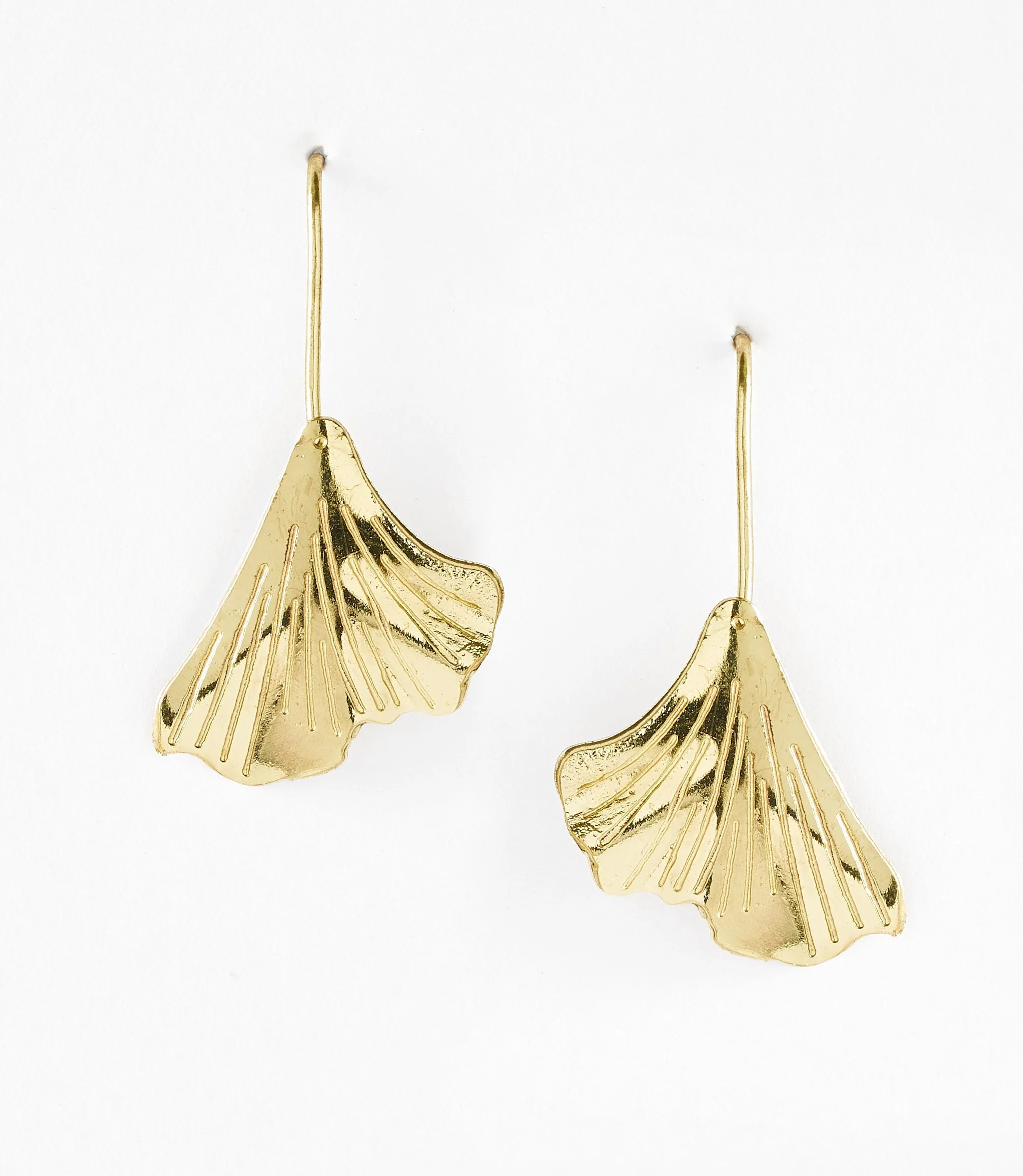 Sayuri Ginkgo Leaf Drop Earring sold by Ocelot Market product image thumbnail 2