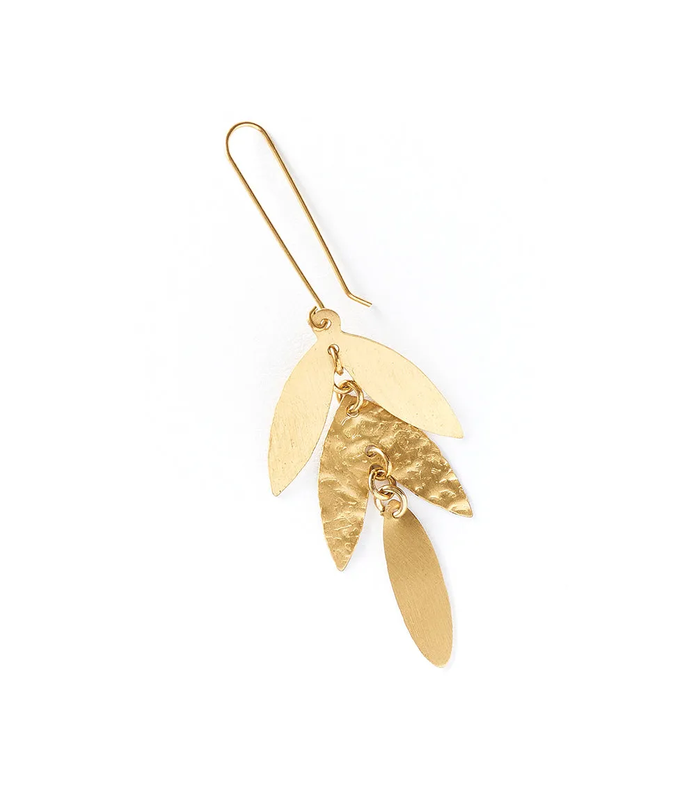 Chameli Leaf Chandelier Dangle Earrings sold by Ocelot Market product image thumbnail 2
