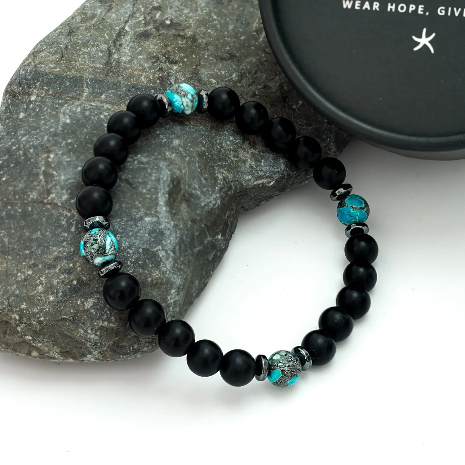 Wear Blue Men's Emperor Stone Bracelet sold by Ocelot Market product image thumbnail 3