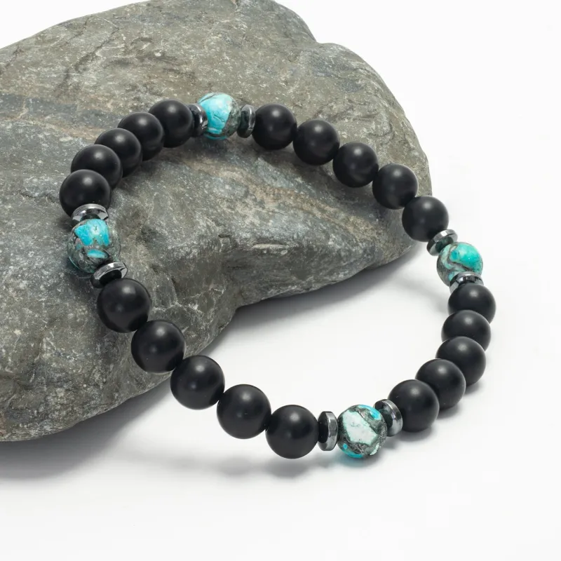 Wear Blue Men's Emperor Stone Bracelet made by Starfish Project
