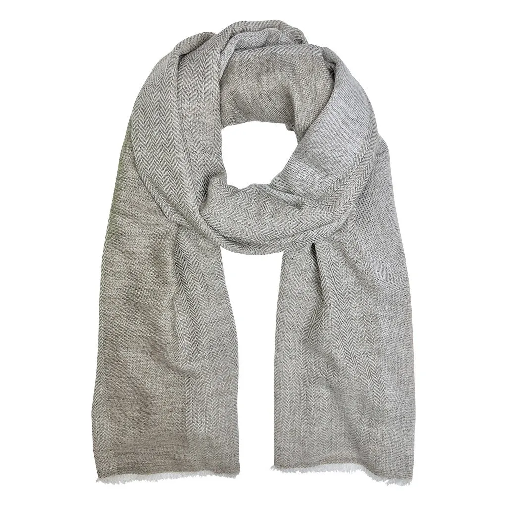 Melange Herringbone Wool Scarf sold by Ocelot Market