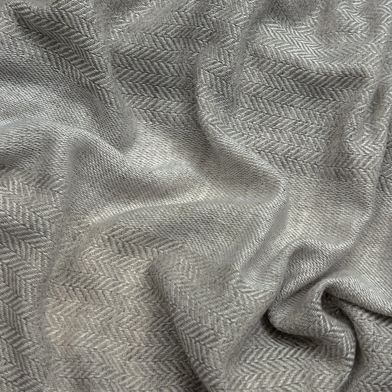 Melange Herringbone Wool Scarf sold by Ocelot Market product image thumbnail 2